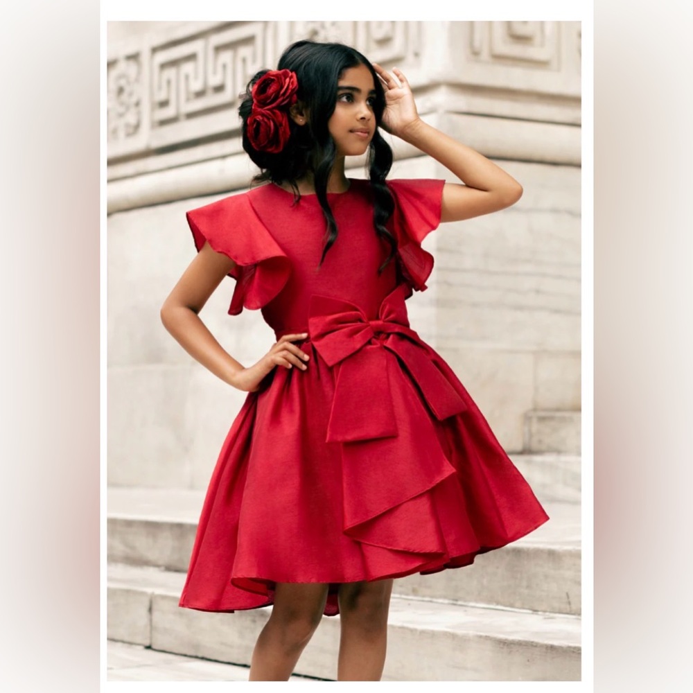 Camryn Dress in Scarlet